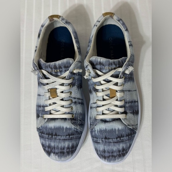 Cole Haan Grand Crosscourt II Canvas Sneaker China Blue Ikat Size 8.5 - Picture 4 of 14